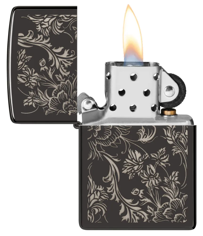Modèle Filigrane floral en Acier inoxydable brossé