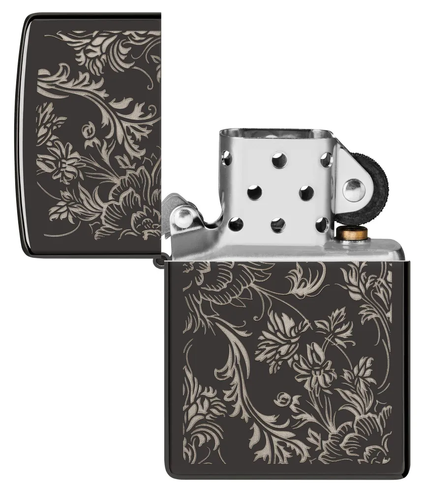 Modèle Filigrane floral en Acier inoxydable brossé