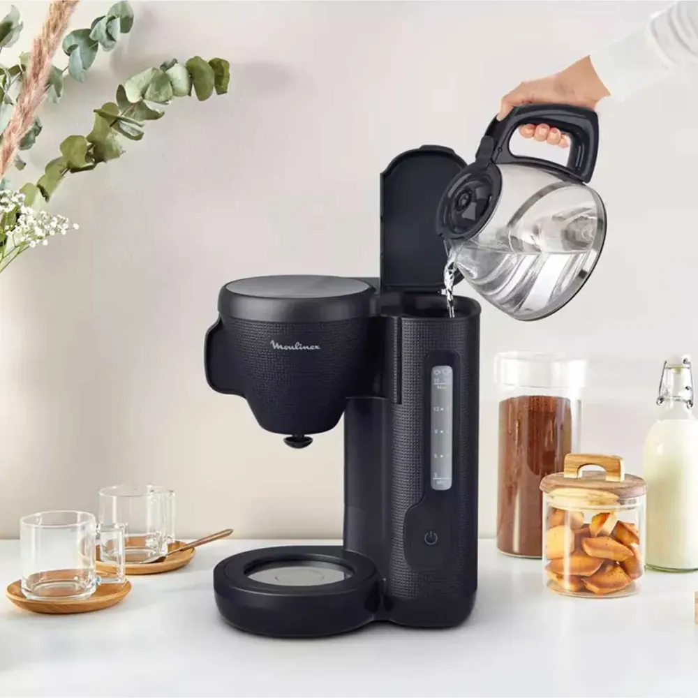Cafetière Moulinex FILTRE PROGRAMMABLE 15TASSES Bleu Nuit
