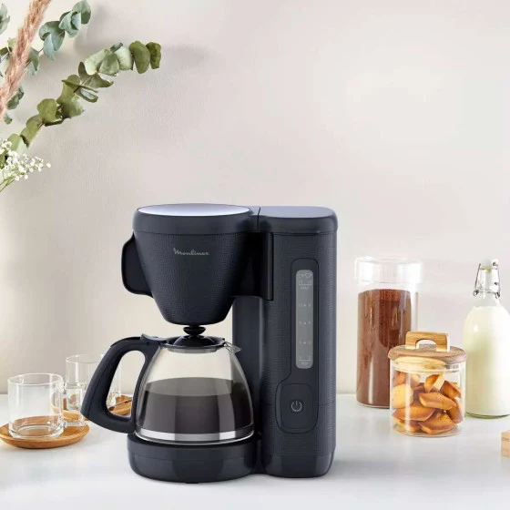 Cafetière Moulinex FILTRE PROGRAMMABLE 15TASSES Bleu Nuit