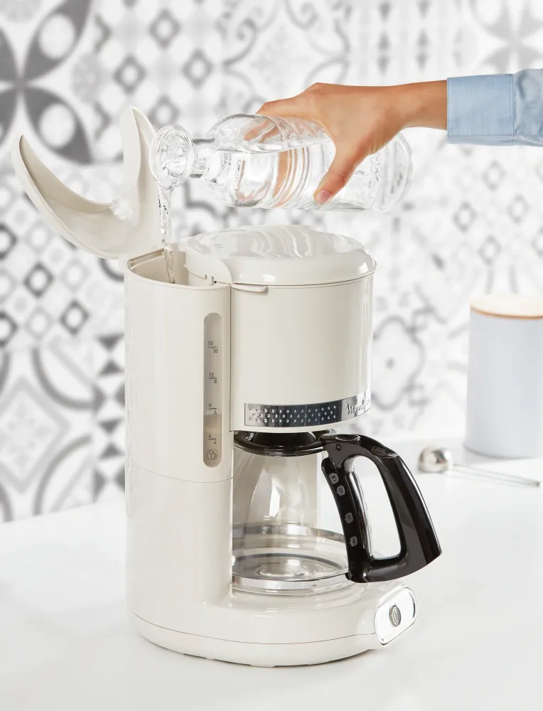 Cafetière Soleil 10 à 15 Tasses Blanc MOULINEX