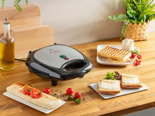 Panini Et Gaufrier Break Time 3en1 MOULINEX