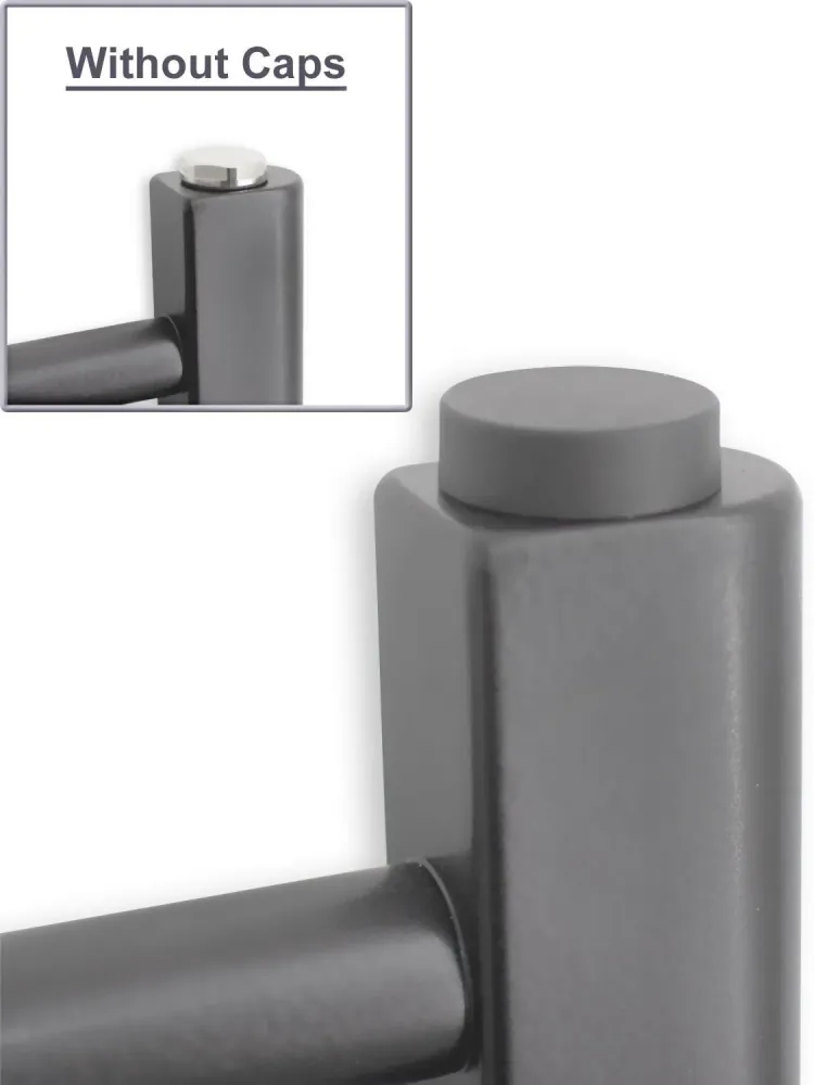 2 bouchons de radiateur gris anthracite pour bouchons d'obturation et vannes de purge d'air myhomeware