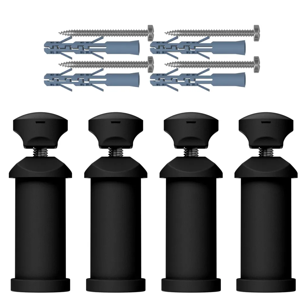 Kit de support mural de remplacement pour radiateur sèche-serviettes noir myhomeware