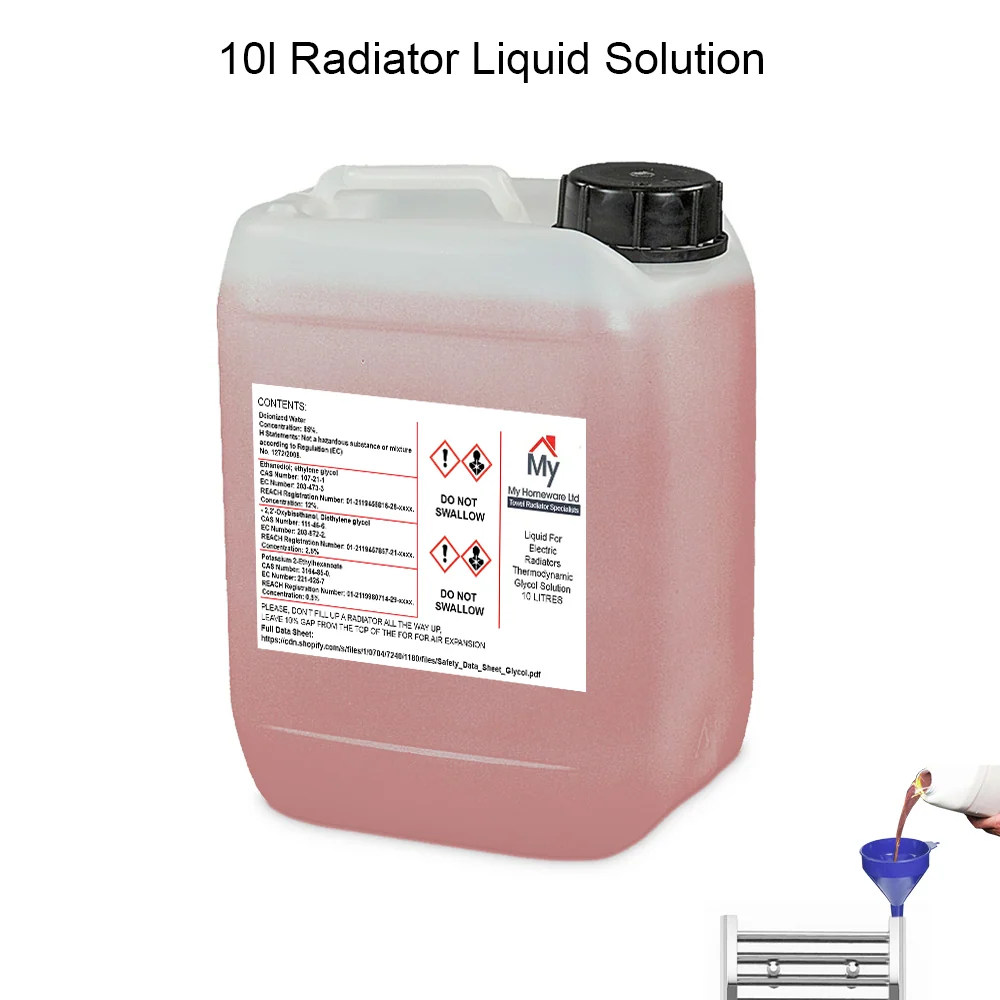 Liquide pour radiateurs électriques - Solution de glycol thermodynamique - 10 litres myhomeware
