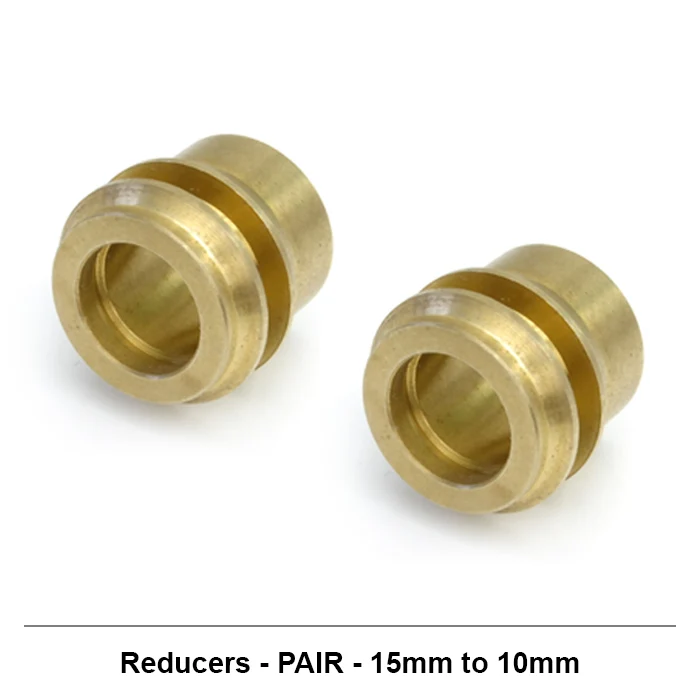 Paire de robinets thermostatiques coudés dorés modernes de 10 mm myhomeware