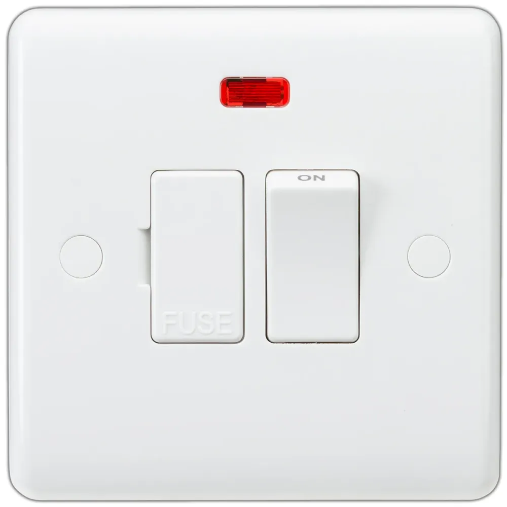 Prise de salle de bain - Unité de connexion à fusible - 13 - Blanc standard Myhomeware