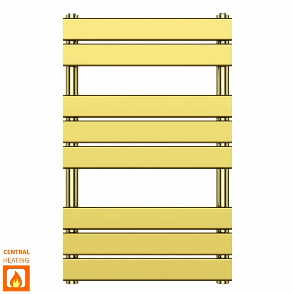 Radiateur sèche-serviettes design de salle de bain, 500 mm de large x 800 mm, couleur or brillant Myhomeware