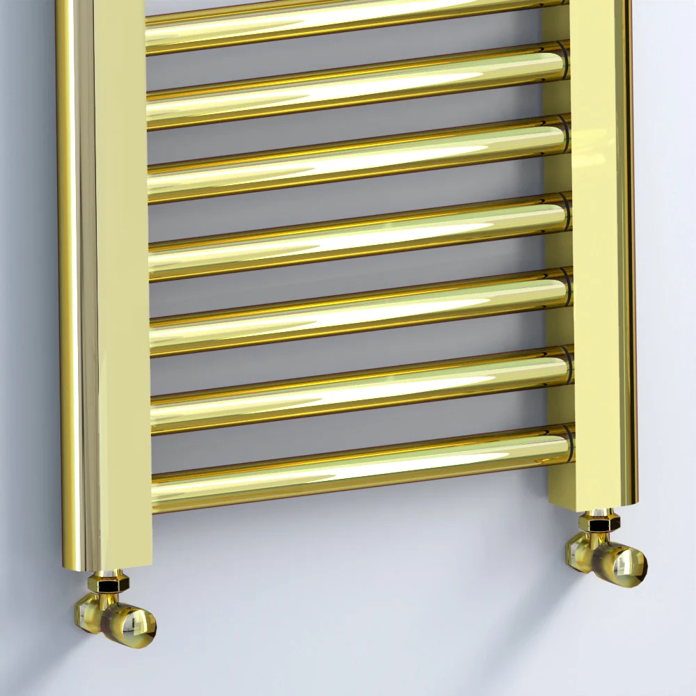 Radiateur sèche-serviettes doré brillant de 400 mm de large et 900 mm de haut myhomeware