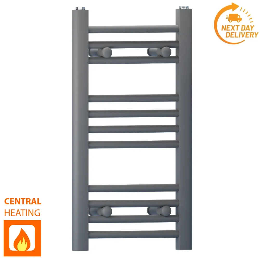Radiateur sèche-serviettes gris anthracite de 300 mm de large et 600 mm de haut myhomeware