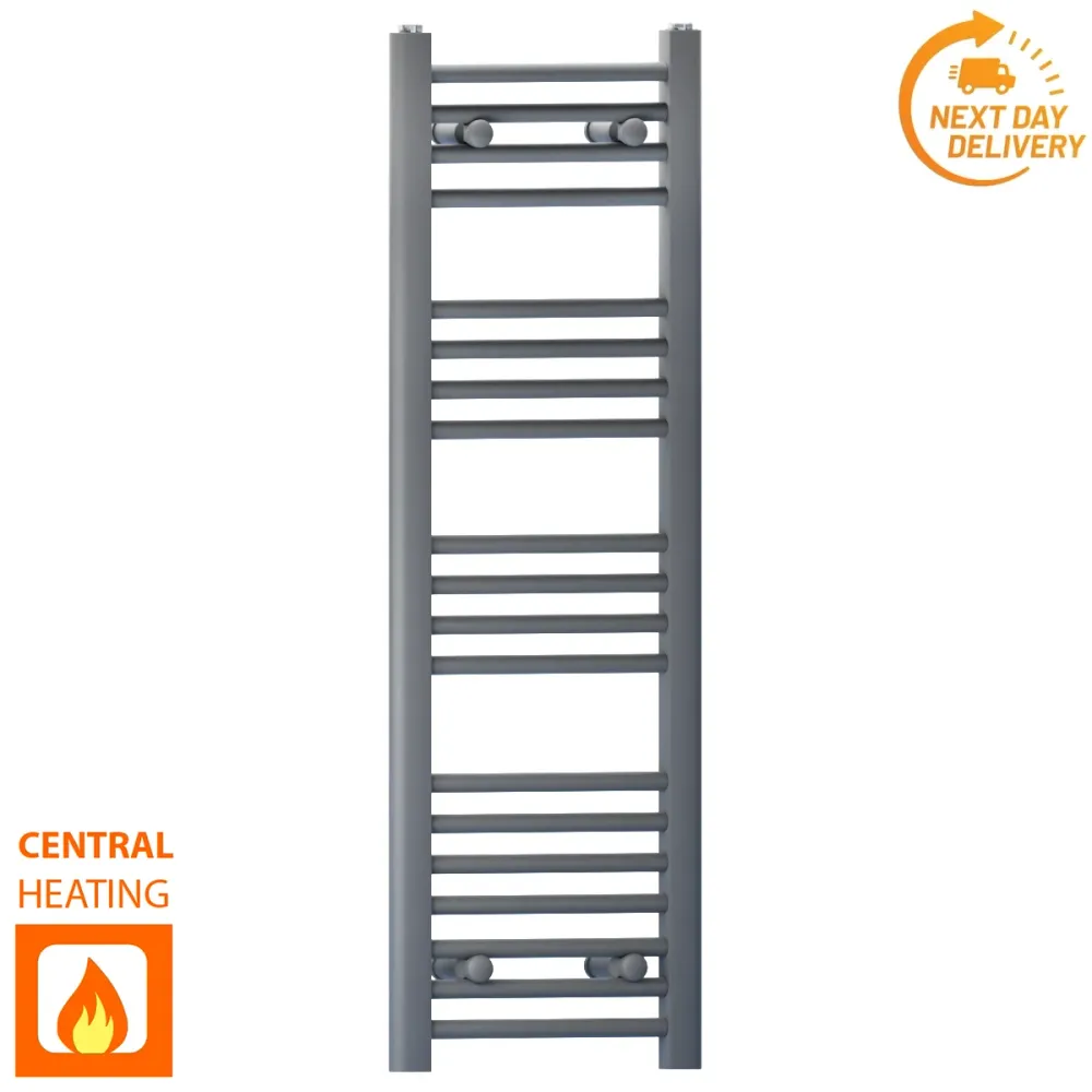 Radiateur sèche-serviettes gris anthracite de 400 mm de large et 1 000 mm de haut myhomeware