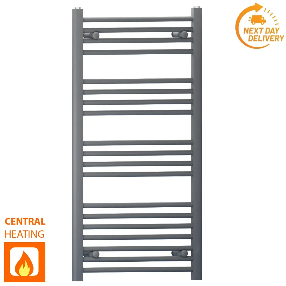 Radiateur sèche-serviettes gris anthracite de 550 mm de large et 1 000 mm de haut myhomeware