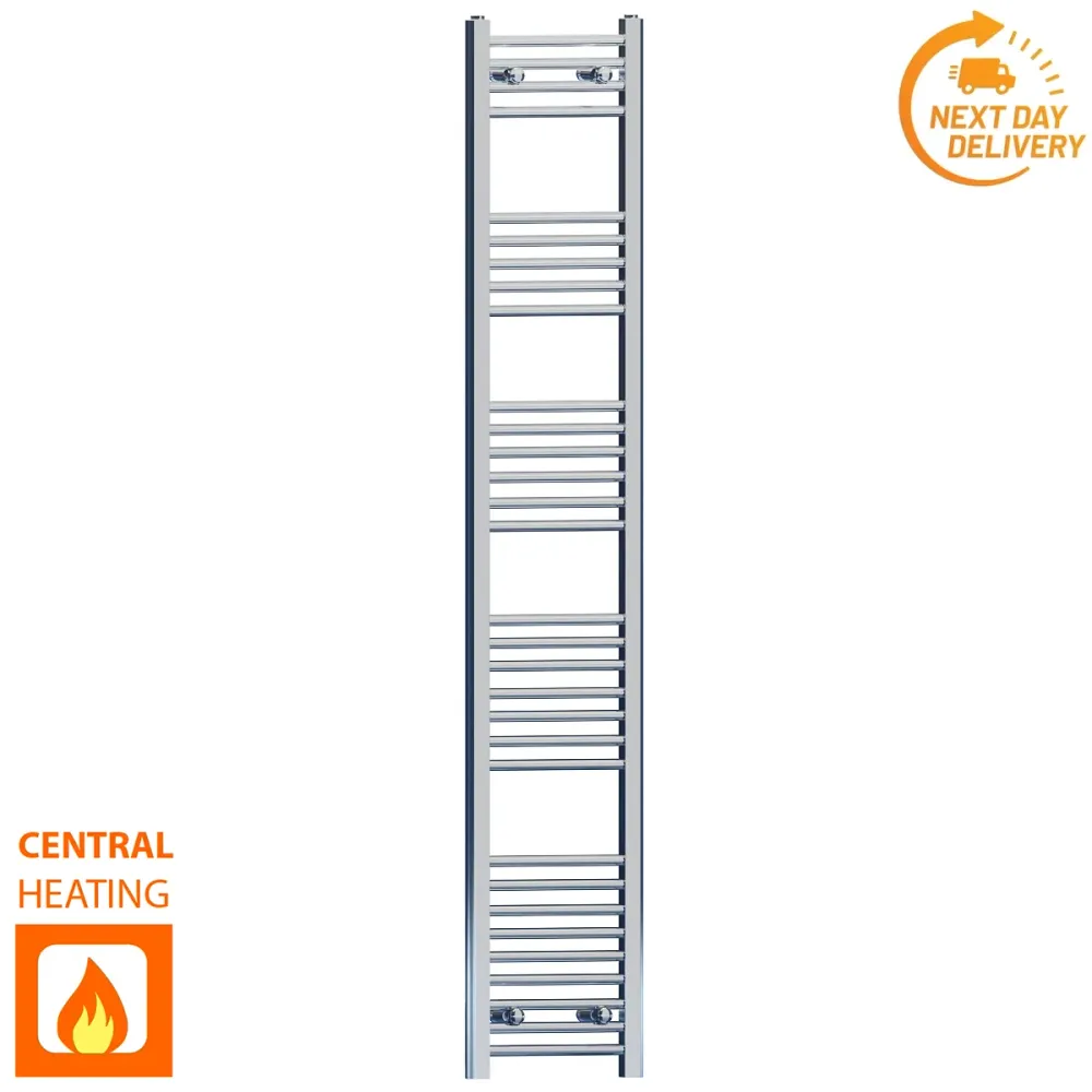 Radiateur sèche-serviettes plat chromé de 300 mm de large et 1800 mm de haut myhomeware