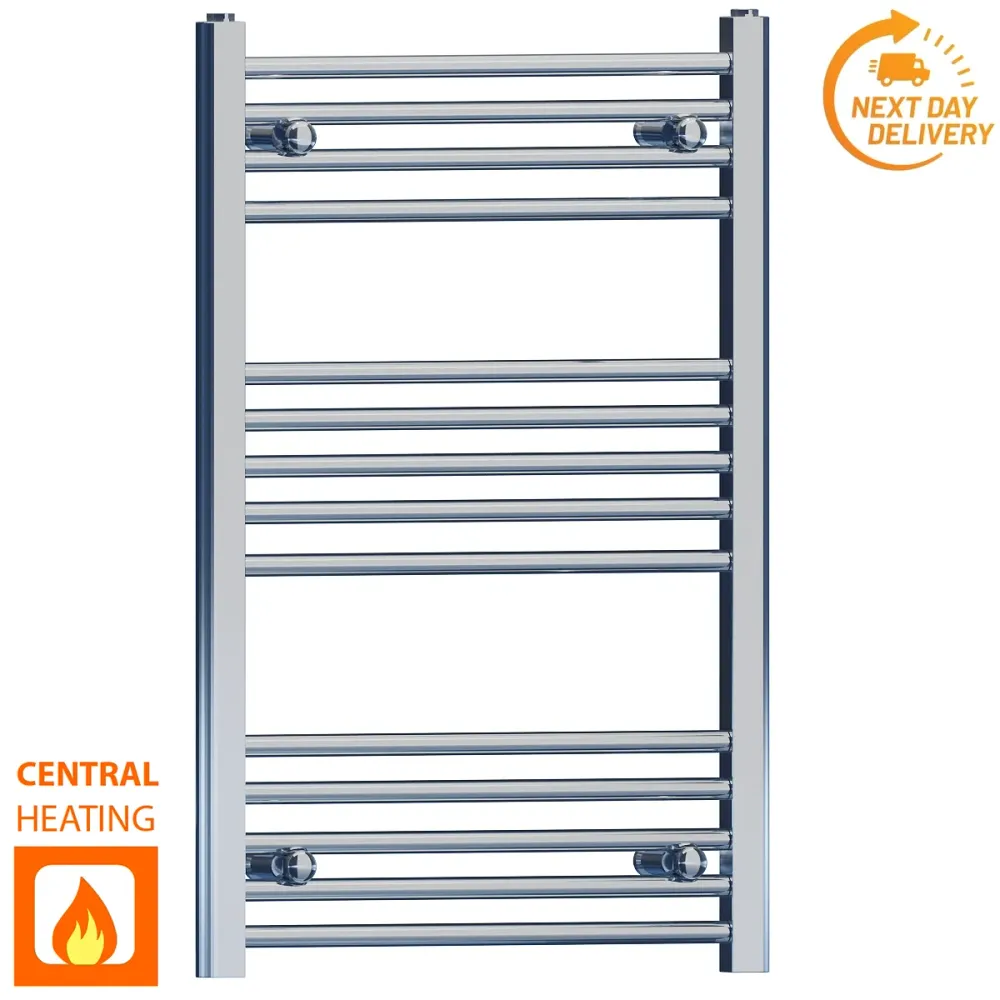 Radiateur sèche-serviettes plat chromé de 550 mm de large et 800 mm de haut myhomeware