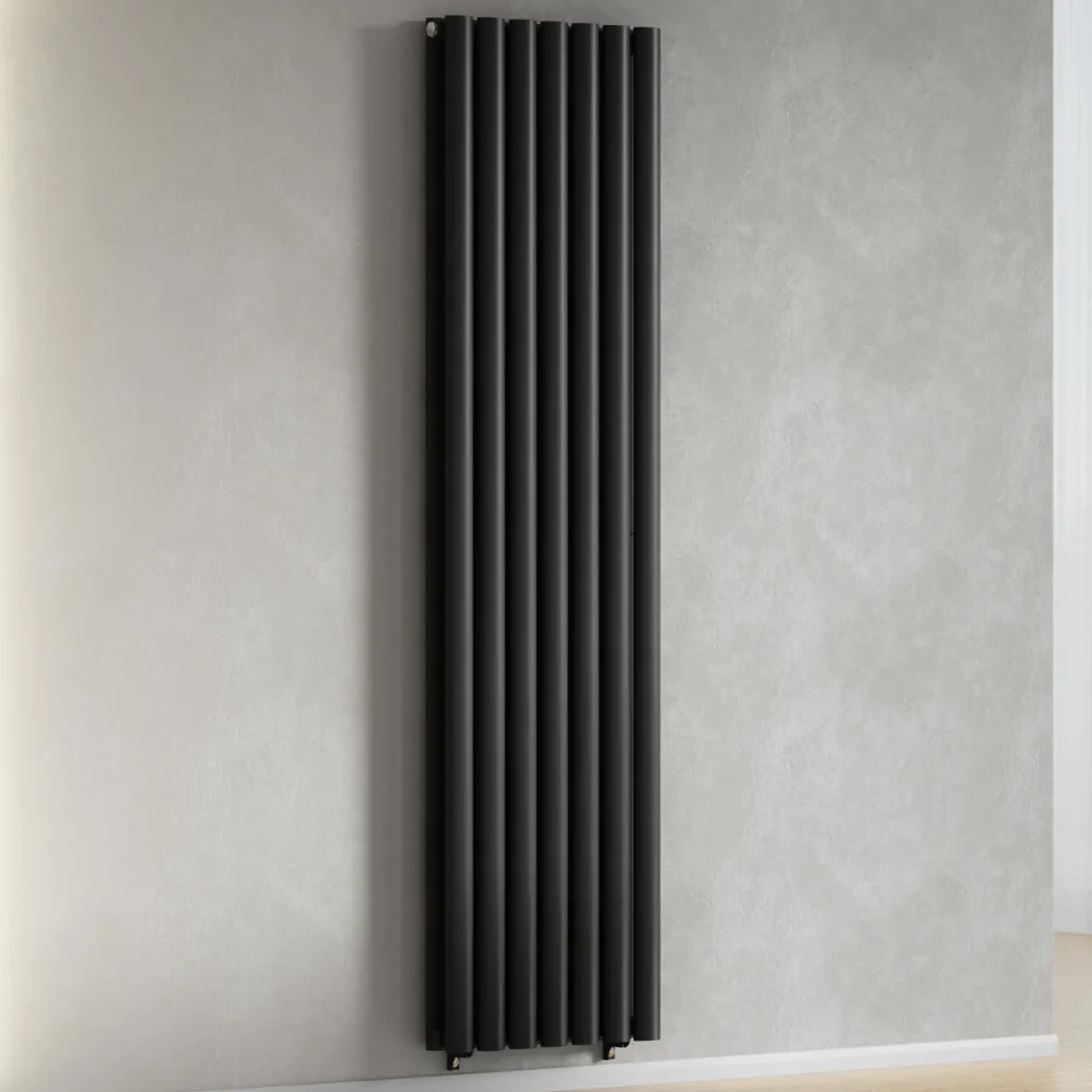 Radiateur vertical double colonne design noir 420 mm x 1 600 mm, 4 607 BTU Myhomeware