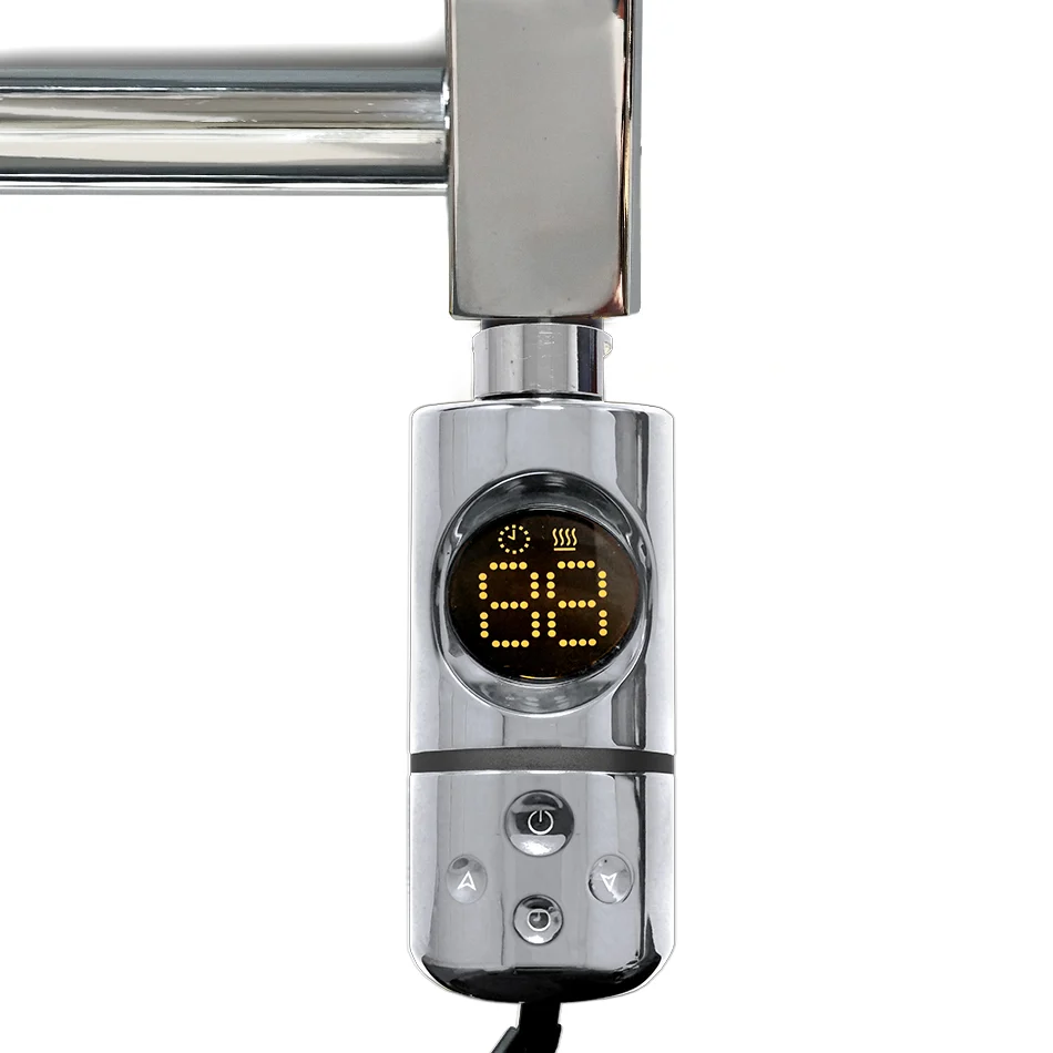 Sèche-serviettes thermostatique de type AF avec élément chauffant électrique à immersion en chrome Myhomeware