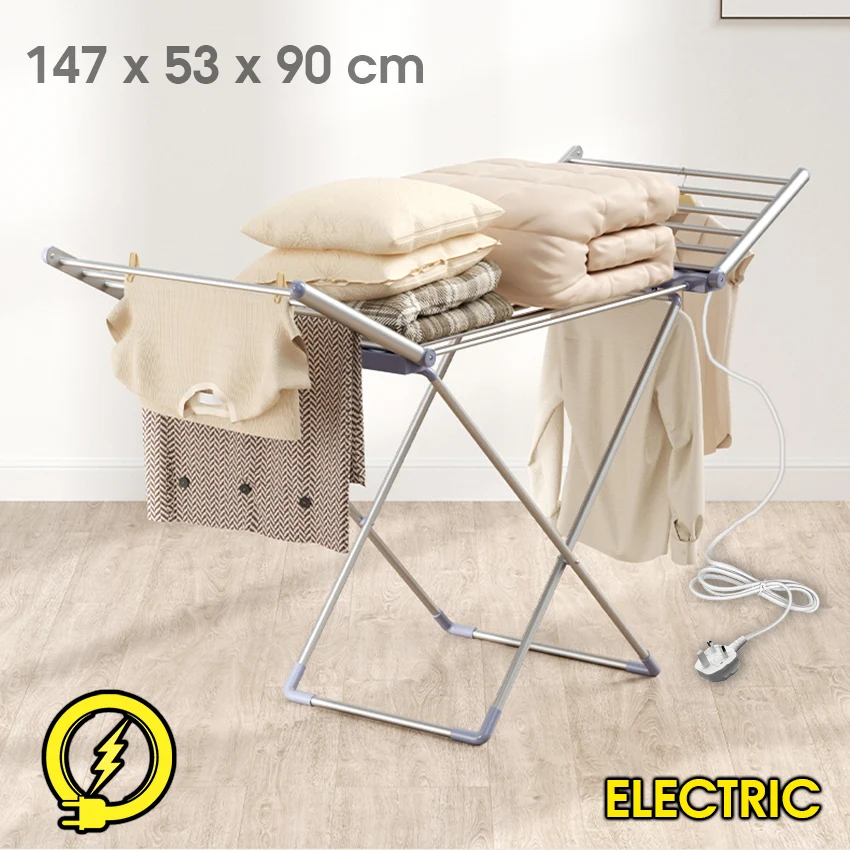 Séchoir à linge électrique pliable et chauffant pour l'intérieur Myhomeware