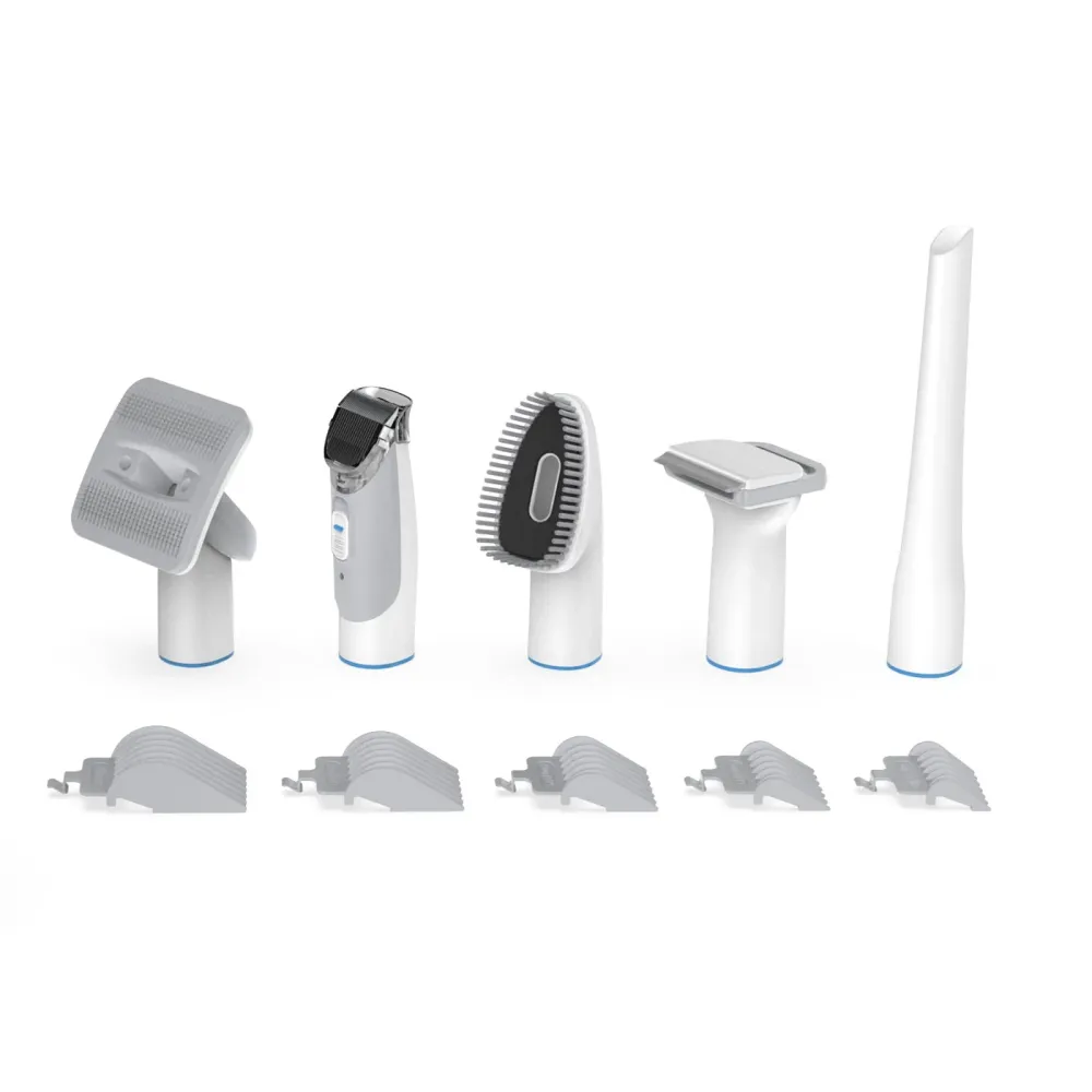Neakasa P2 - Pro Kit de Toilettage Professionnel - Tondeuse - Aspirateur Pour Animaux de Compagnie Blanc