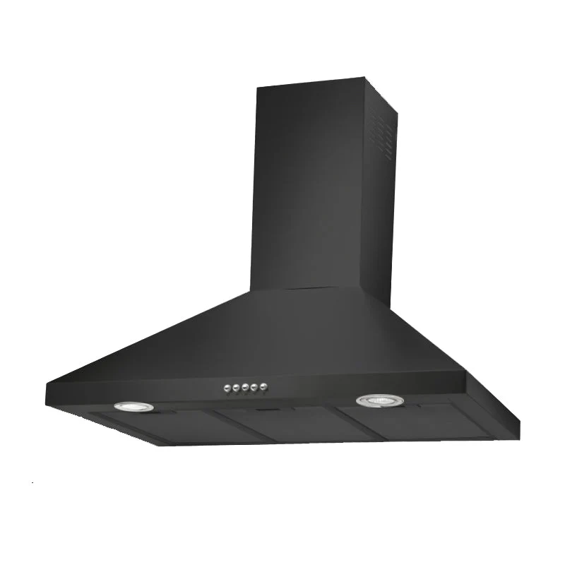 Hotte de cuisinière noire mate Débit d'air 450CFM Ningbo Feishida