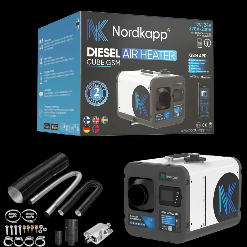 Cube GSM 4G/5G Chauffage à air diesel 5kW & 8kW 2.0 Nordkapp®