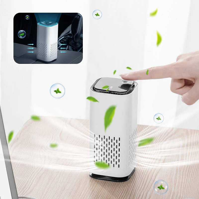 ✨Nouveauté——OFFRE LIMITÉE 50 % DE RÉDUCTION✨Purificateur d'air compact rechargeable et silencieux