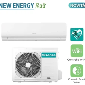 Offre - Climatiseur Inverter Hisense New Energy Series 9000 Btu Kc25mr00g + Tq25xe0cw R-32 Wi-Fi intégré Classe +++/++