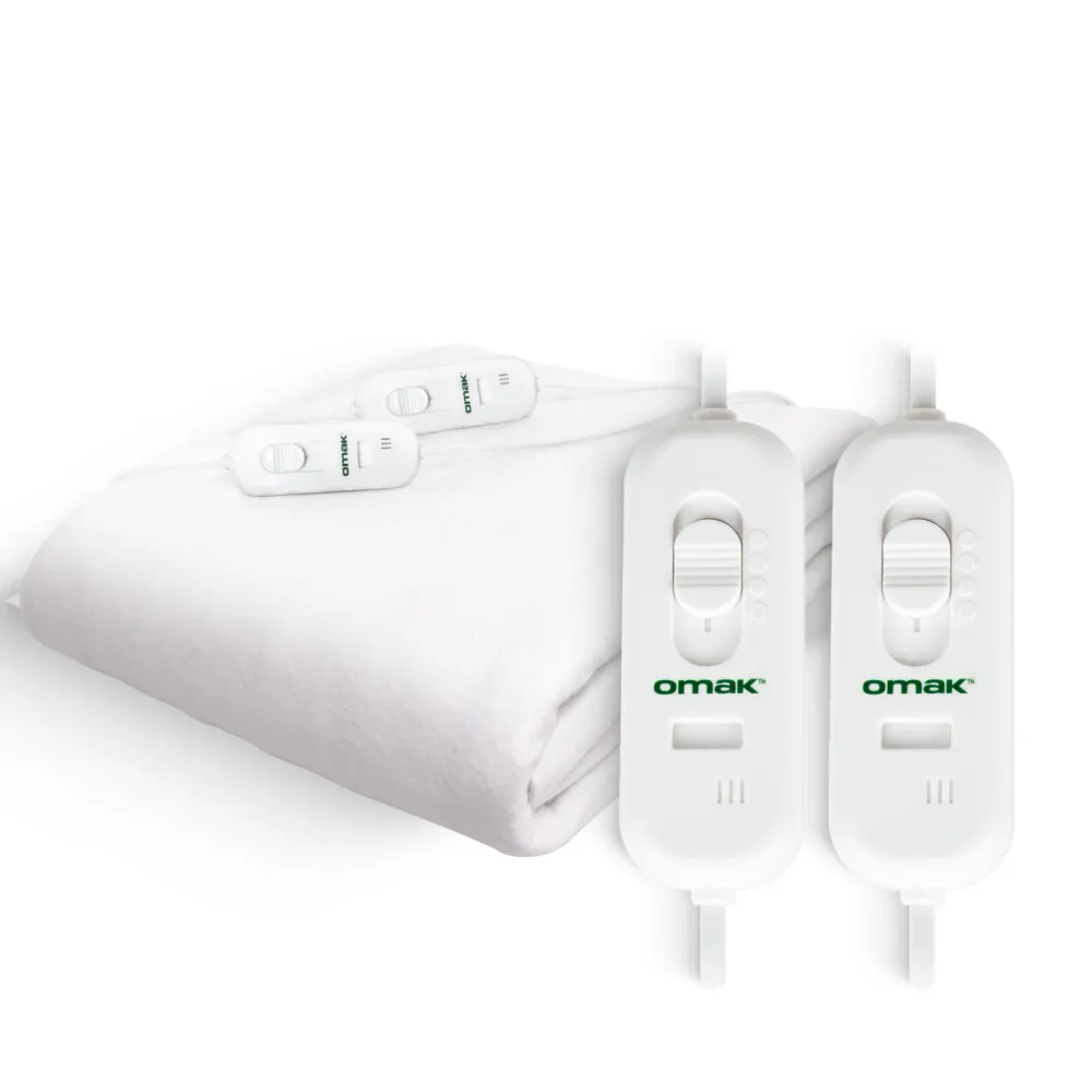 OMAK Dual Electric Sous Couverture avec Deux Commandes 140x170 cm
