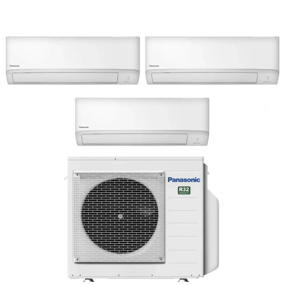 Panasonic Trial Split Climatiseur Série Tz 7 + 7 + 7 avec Cu-3z52tbe R-32 Wi-Fi en option 7000 + 7000 + 7000