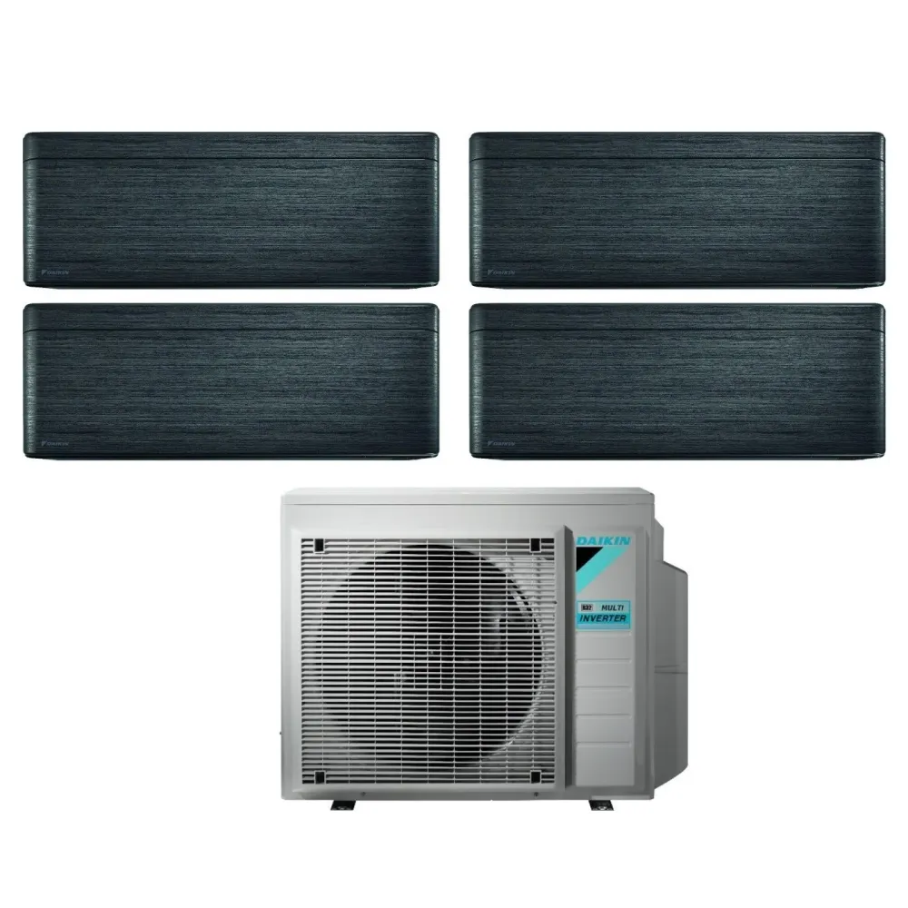 Panneaux inverseurs divisés pour climatiseur Daikin Bluevolution STYLISH REAL BLACKWOOD série 7+7+9+9 avec 4MXM68N R-32 Wi...