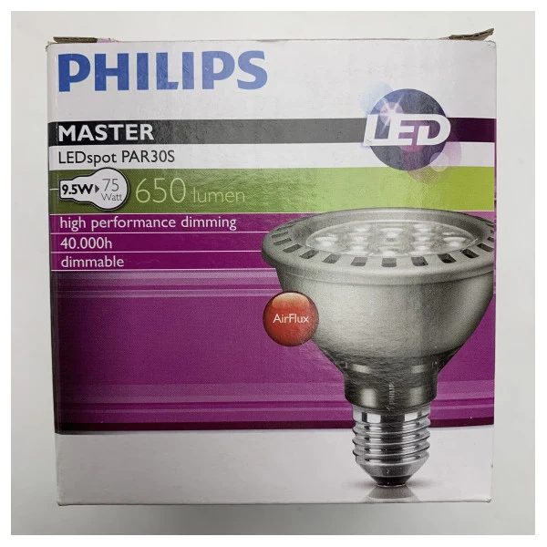 Philips 9.5W LED E27 Spot Lamp Marine Indoor & Outdoor Use - Dimmable Warm White Light