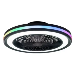 Plafonnier ventilateur Gamer noir pm Mantra 8292
