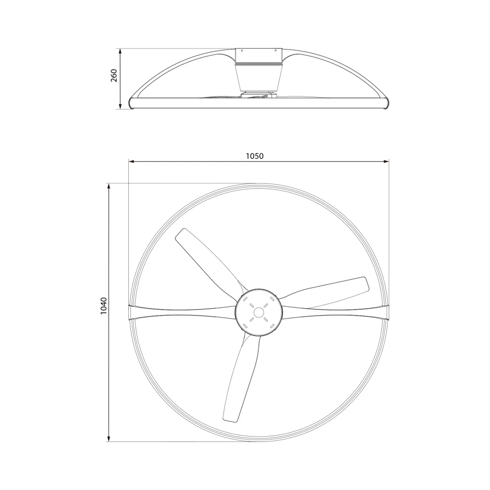 Plafonnier ventilateur Nepal blanc/bois Mantra 7532