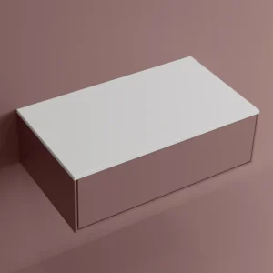 Plan de toilette de 31 po 1/2 po - Blanc mat