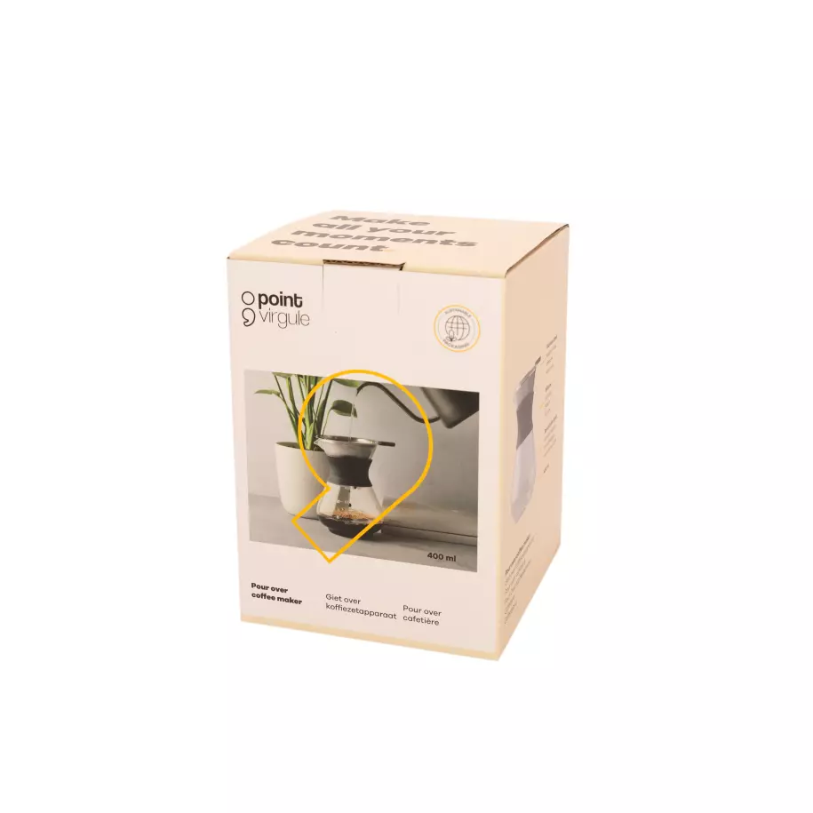 Pour over cafetière noir 400ml Pointvirgule