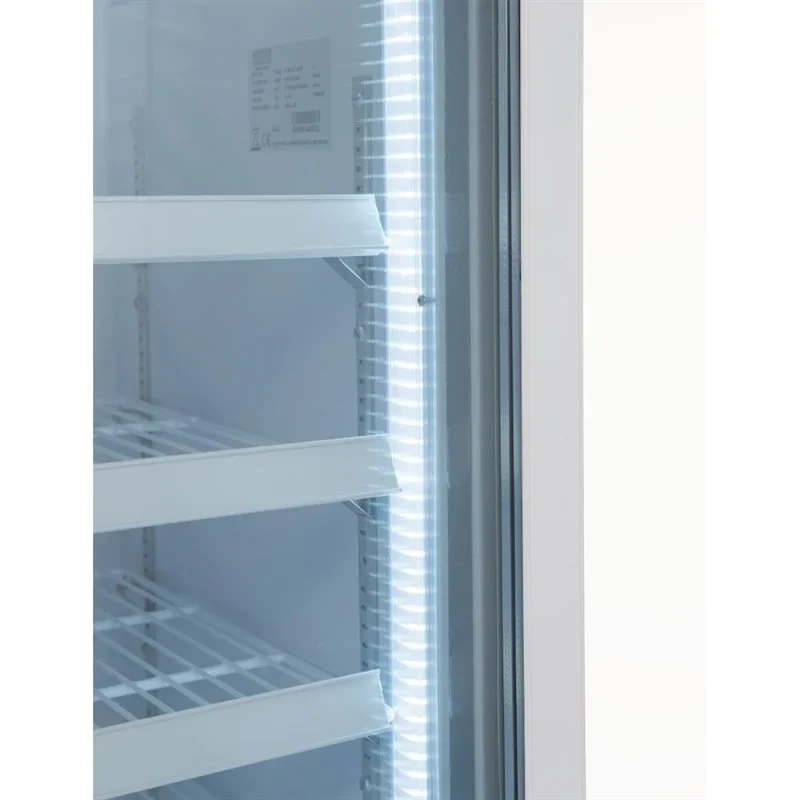 Armoire de congélation Polar série G 412 Litres avec porte vitrée, blanche