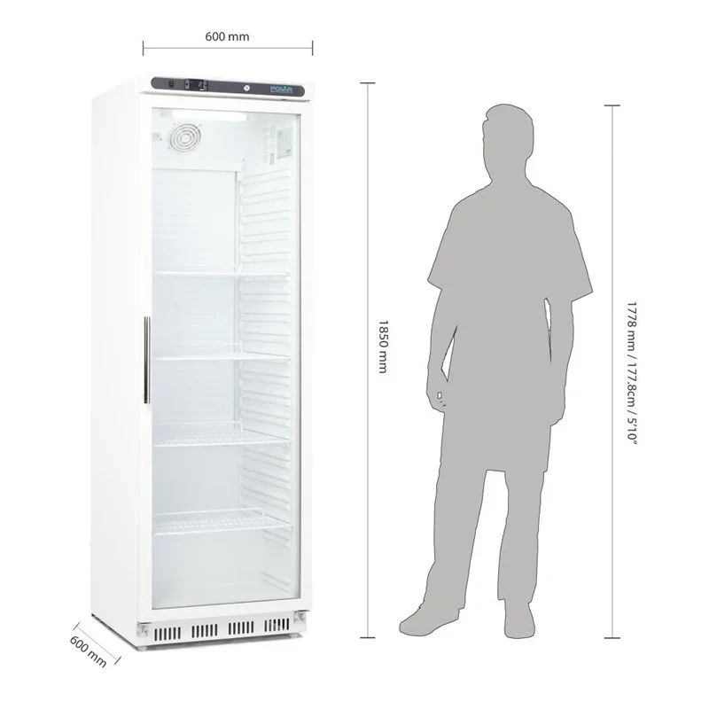 Armoire réfrigérée vitrée Polar 400 litres
