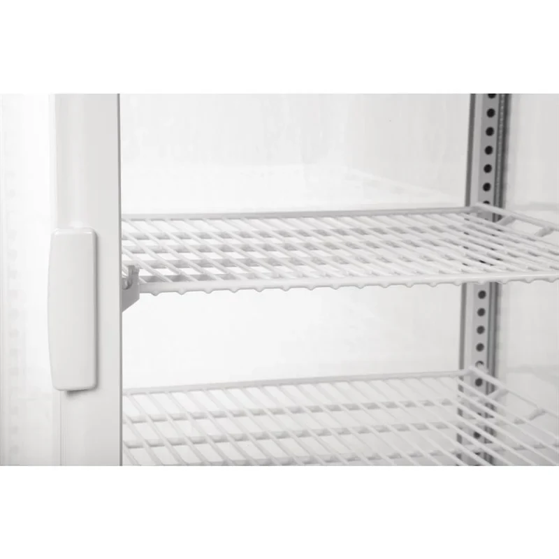Vitrine réfrigérée de comptoir Polar série C 68 litres avec porte bombée, blanche