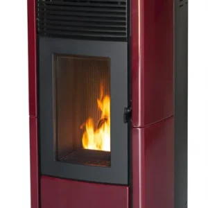 Poêle à pellets 'star' 8,74 kw - bordeaux