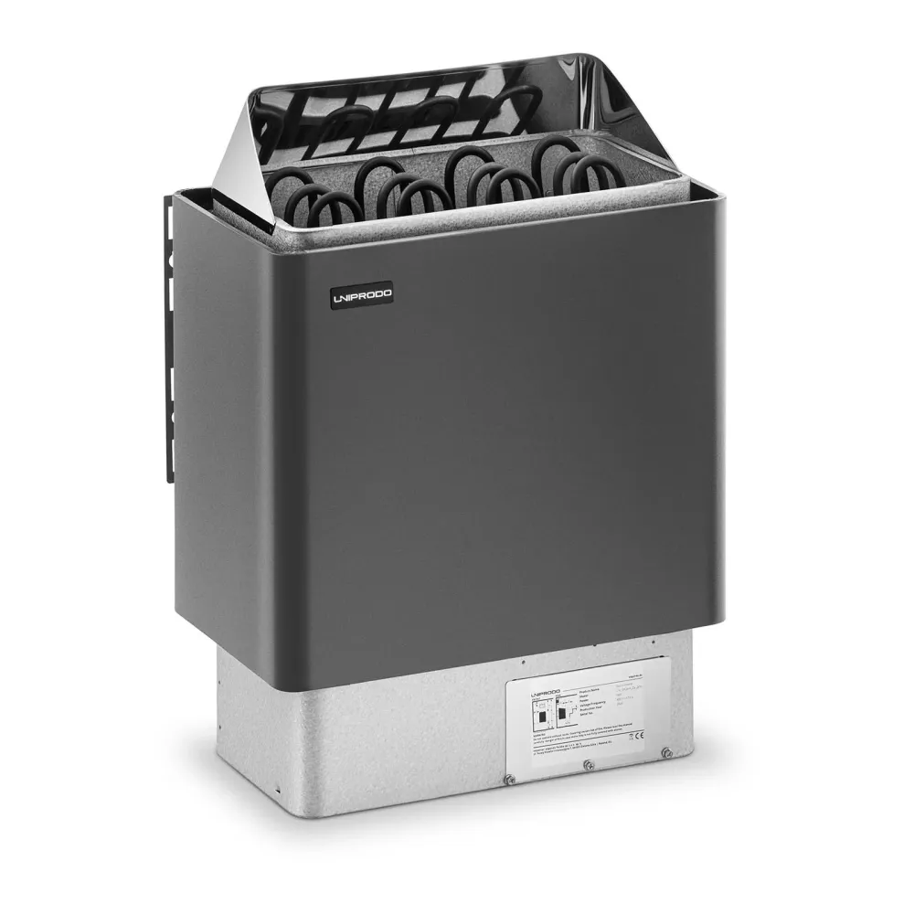 Poêle pour sauna - 6 kW - 30 à 110 °C 14_0007682 en Acier inoxydable brossé