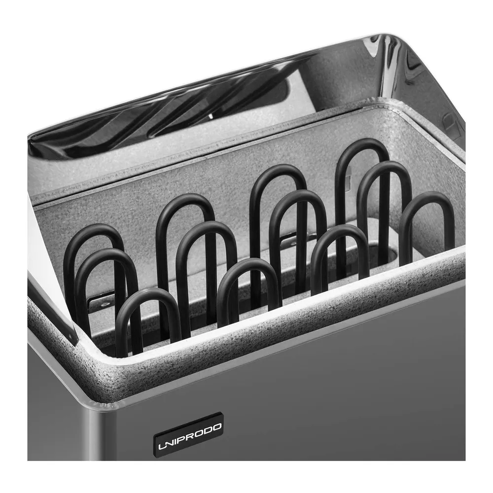 Poêle pour sauna - 6 kW - 30 à 110 °C 14_0007682 en Acier inoxydable brossé