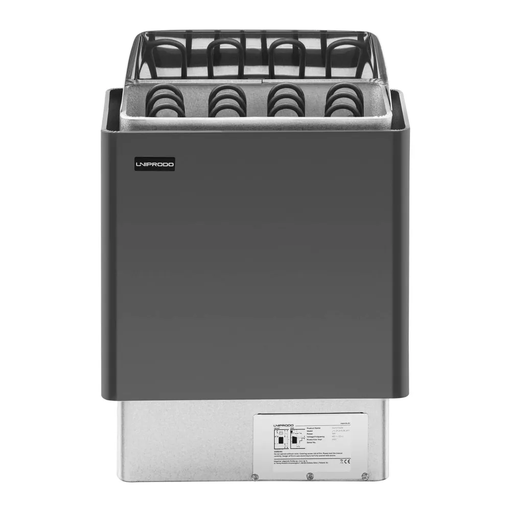 Poêle pour sauna - 6 kW - 30 à 110 °C 14_0007682 en Acier inoxydable brossé