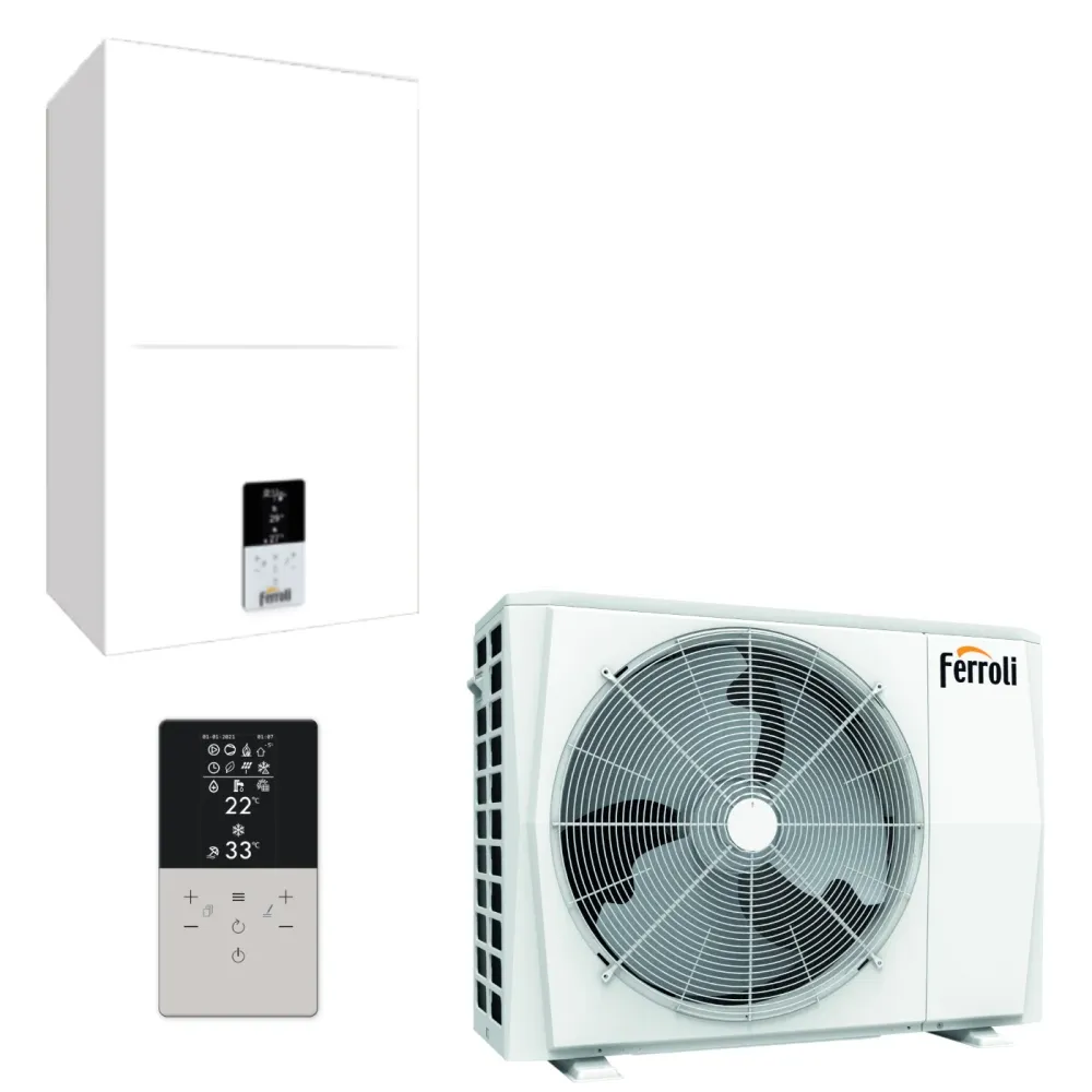 Pompe à Chaleur Réversible Air-Eau Onduleur Ferroli Omnia S 3.2 08 R-32 Avec Commande Incluse