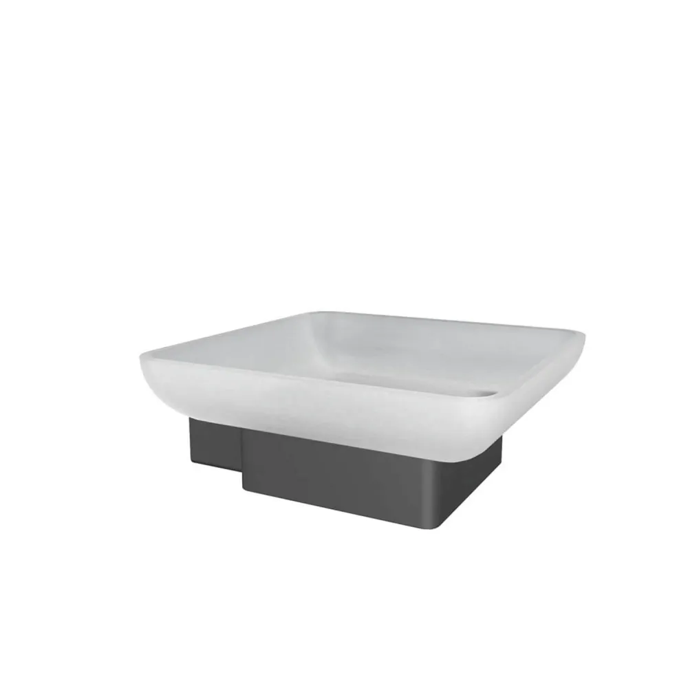 Porte-savon Cinder - Noir mat