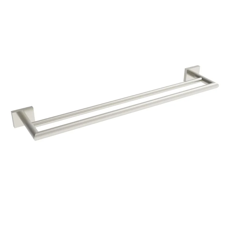 Porte-serviettes double Crater 24 po - Nickel brossé