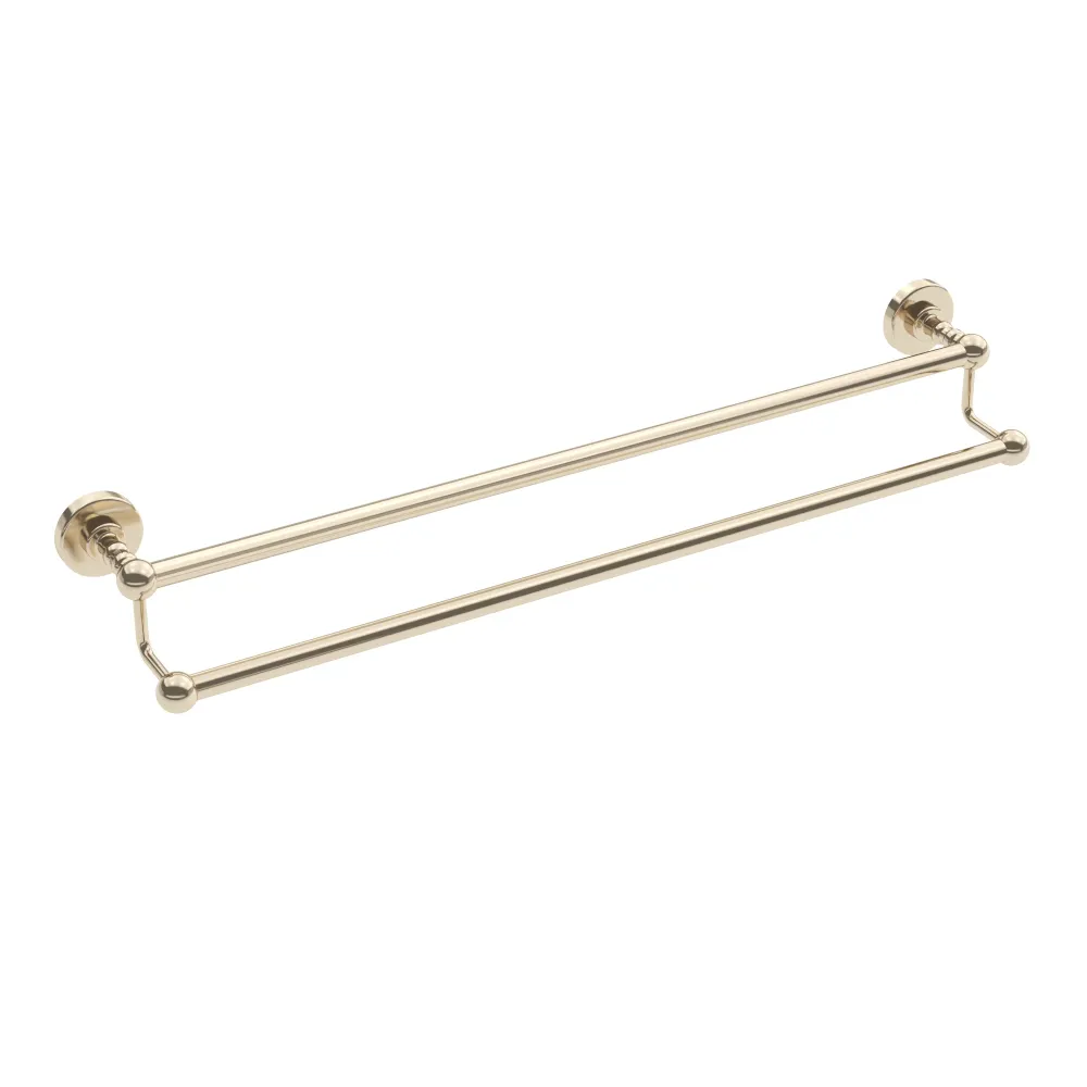 Porte-serviettes double Ember 24 po - Nickel poli