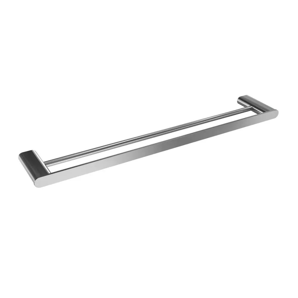 Porte-serviettes double Flow 24 po - Chrome