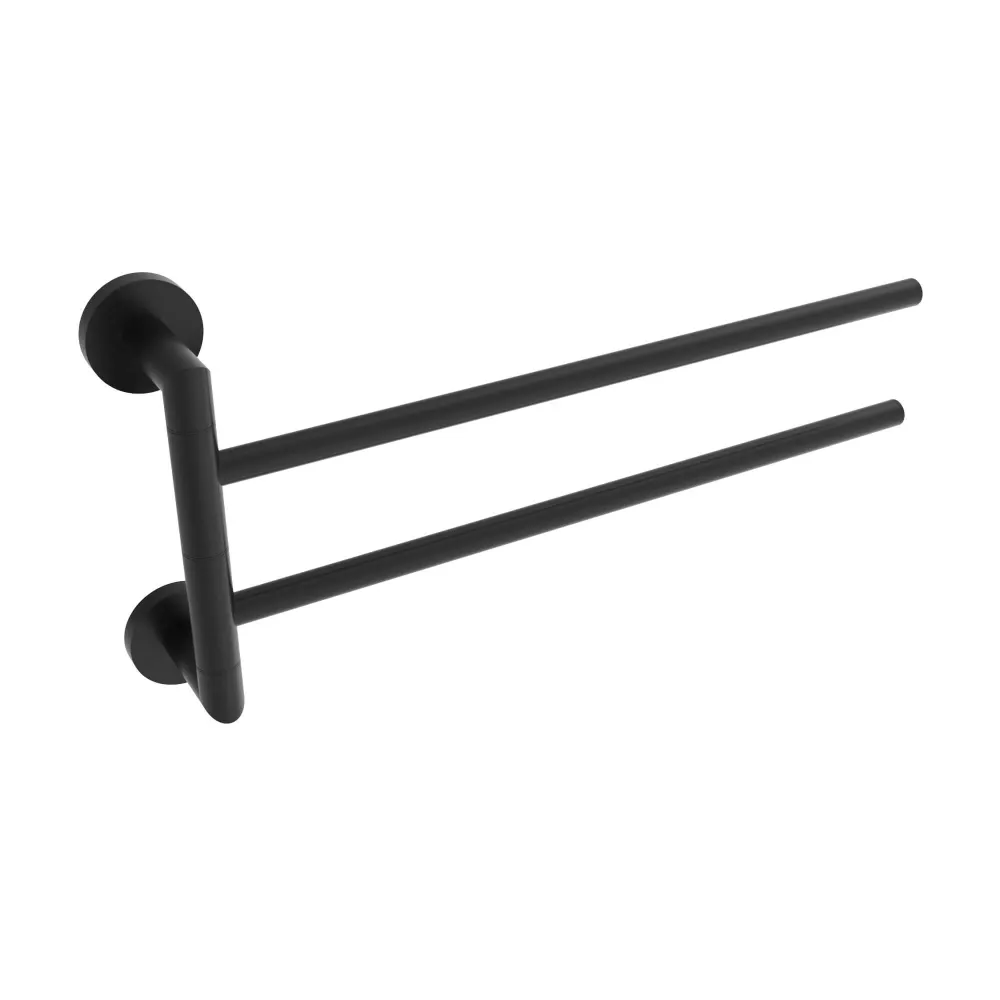 Porte-serviettes pivotant Summit - Noir mat
