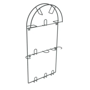 Porte-tuyau d'aspirateur en argent - Grand - Anthracite