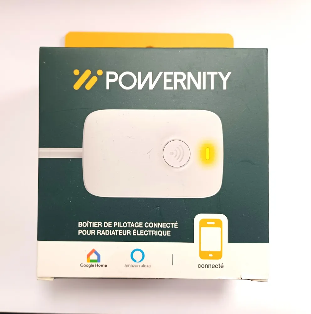 Powernity – Thermostat Connecté Wi-FI pour Radiateurs Électriques – Compatible iOS & Android – Économies d’Énergie – Insta...