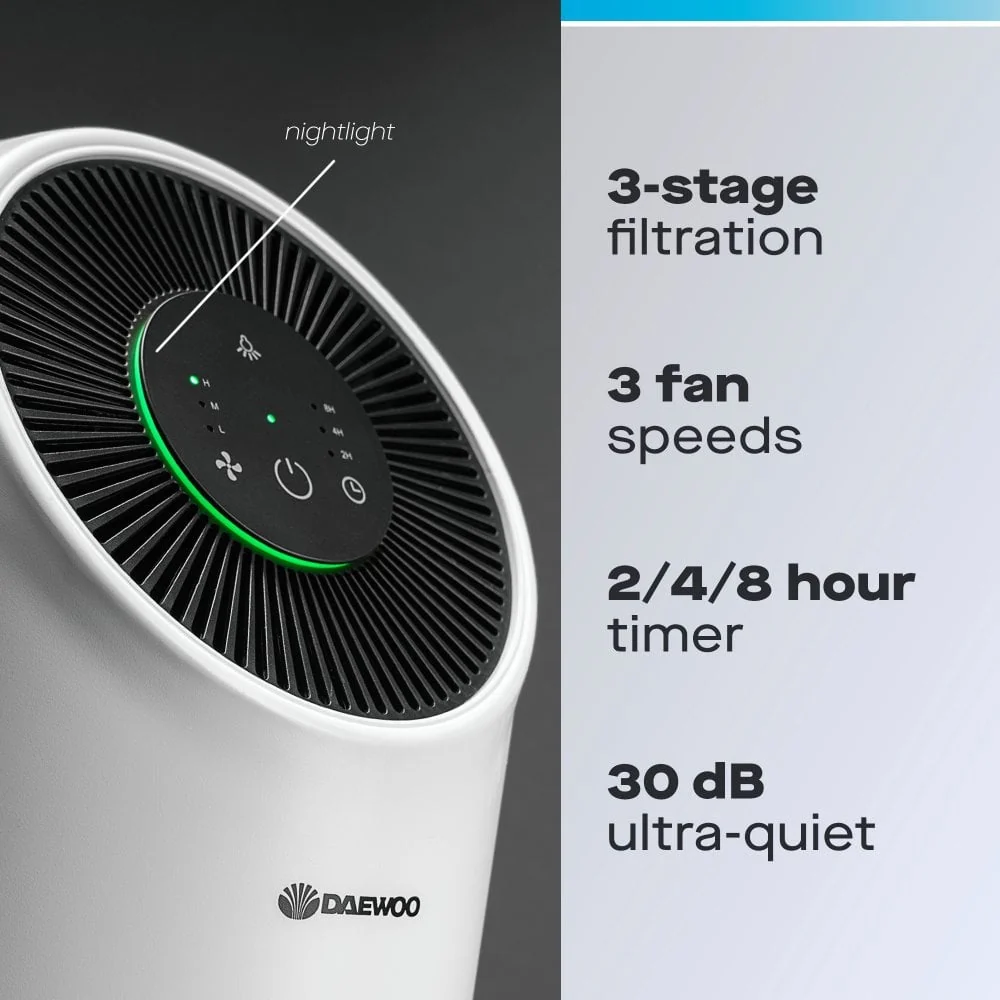 Purificateur d'air ultra silencieux Daewoo